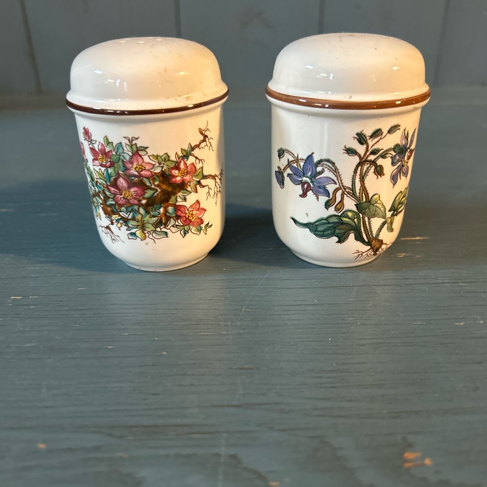 Villeroy & Boch Botanica Salt and Pepper Shaker Set with Stoppers-Vintage
